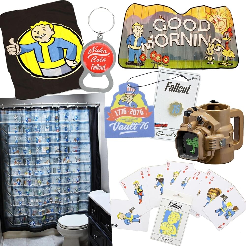 Fallout Ultimate Fan Bundle With Fleece Blanket Cookie Jar Nycc Pin And More Multi Overstock 31412455