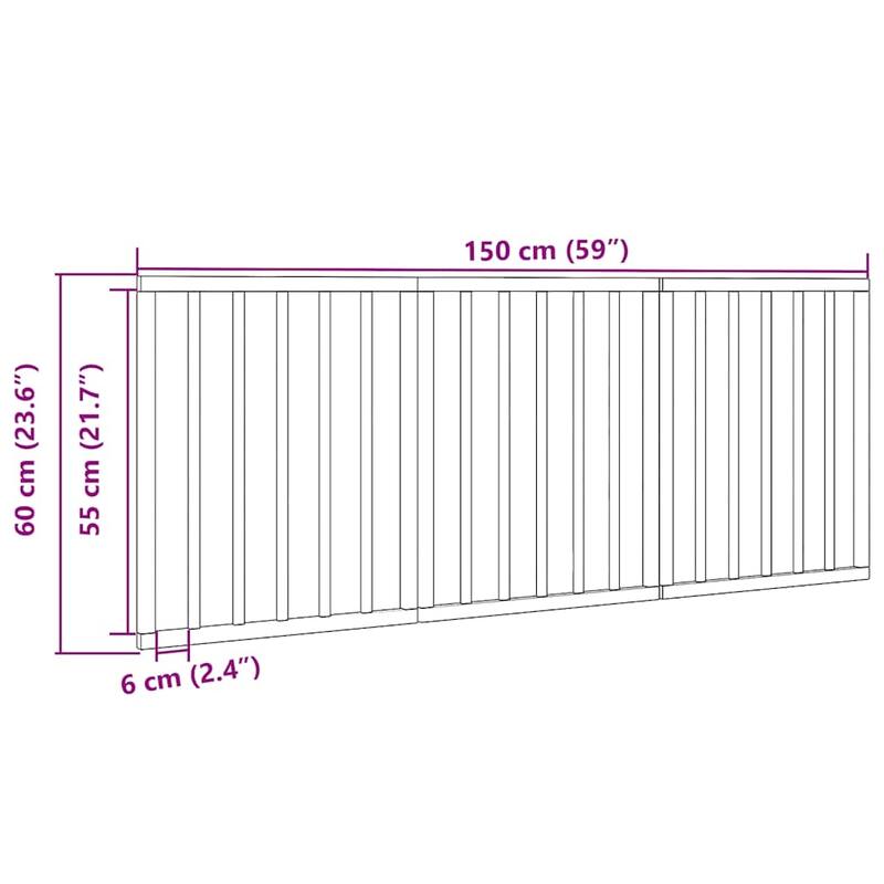 vidaXL Dog Gate Foldable Poplar Wood