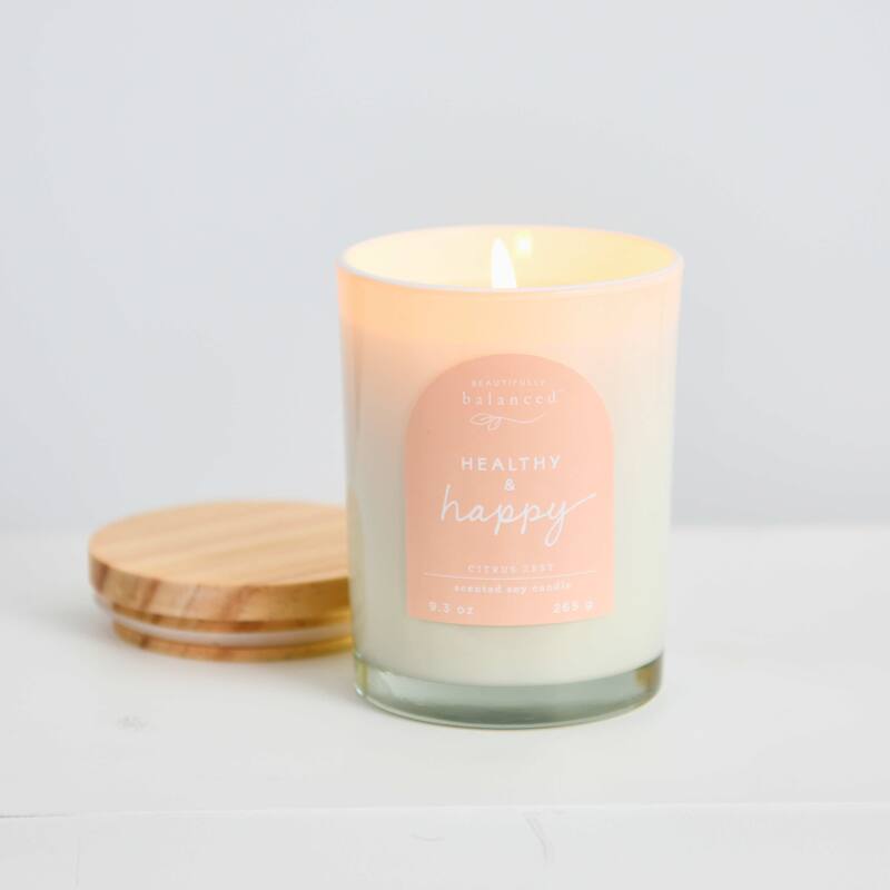 Beautifully Balanced Lidded Glass Scented Candle