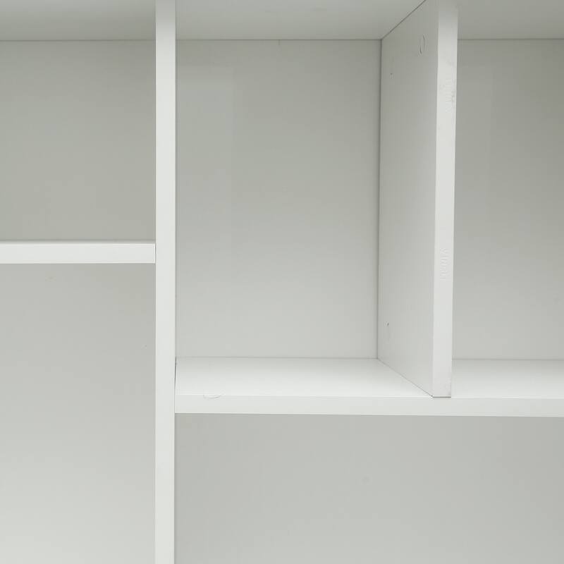 Spacious Home Office Computer Desk with Hutch, 2-Tier Shelf & 3 Drawers