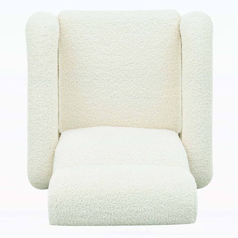 Upholstery Recliner Armchair with Adjustable Backrest, for Living Room Comfort