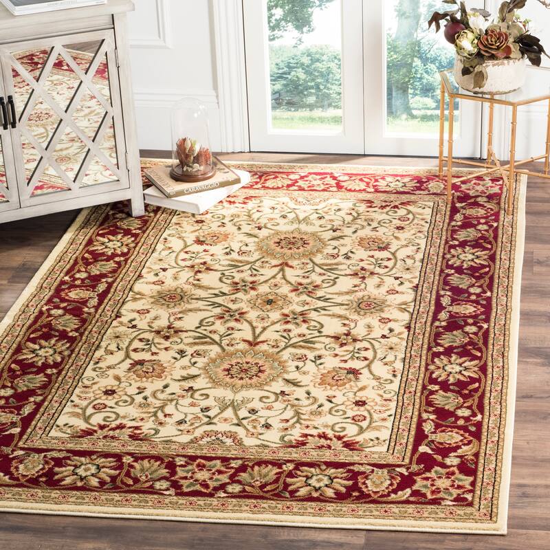 SAFAVIEH Lyndhurst Ambrogina Traditional Area Rug - 3'3" x 5'3" - Ivory/Red