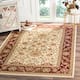 SAFAVIEH Lyndhurst Ambrogina Traditional Area Rug - 3'3" x 3'3"Square - Ivory/Red