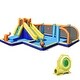 preview thumbnail 2 of 4, Giant Football Theme Inflatable Water Skiing Trampoline Splash Pool