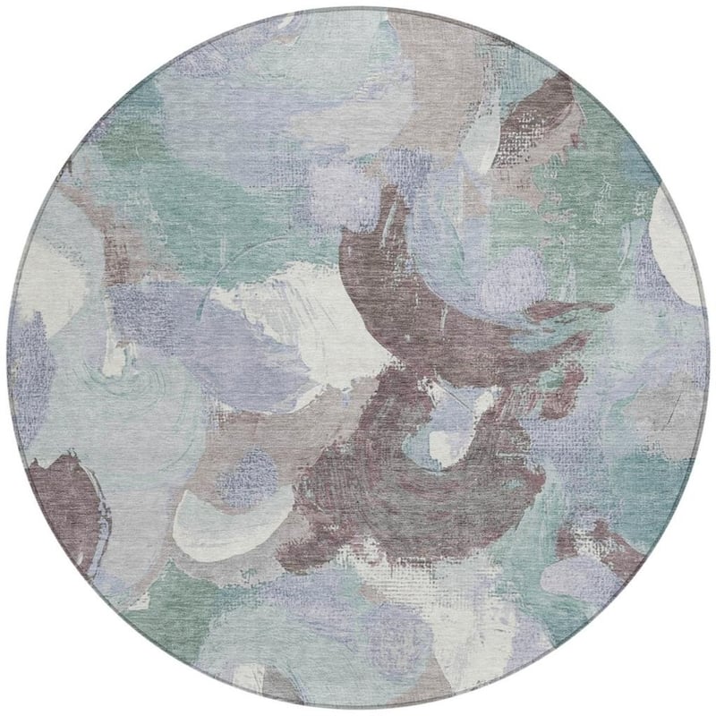 HomeRoots Abstract Transitional Rectangle Outdoor Rug