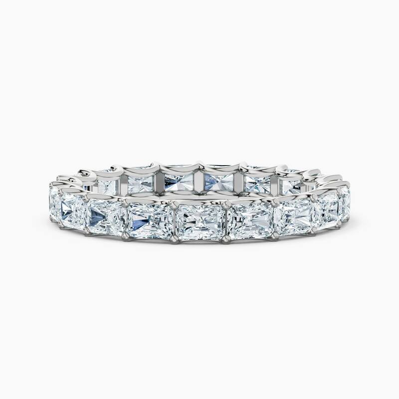 Auriya 14k Gold Radiant East-West Lab Grown Diamond Eternity Band 2.10 - 8.25 ct. tw. (F-G, VS) - 2.85 ct. wt. - 4 - White