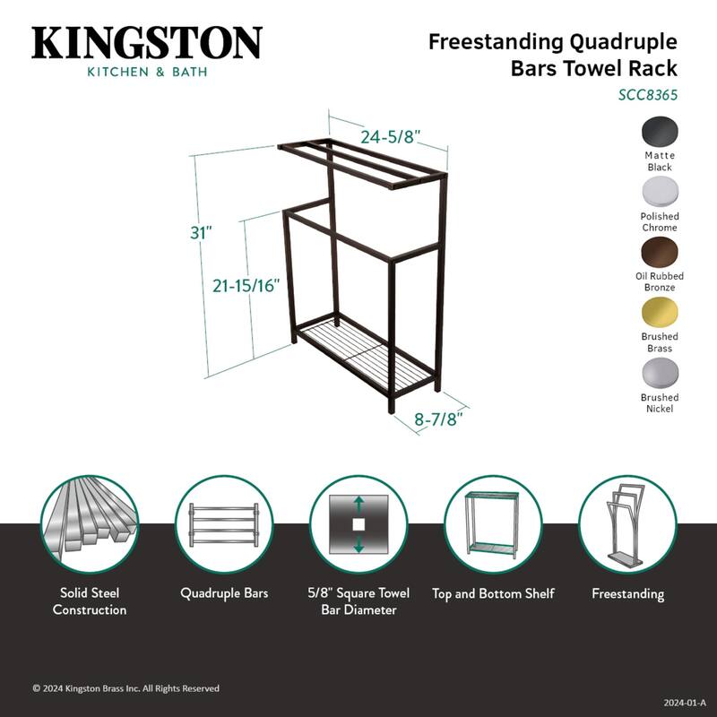 Kingston Brass Edenscape Freestanding Towel Rack