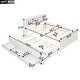 preview thumbnail 6 of 26, Full Size Platform Kids Bed Frame with Storage Headboard, USB, Twin Size Trundle and 3-Drawers for Bedroom, White