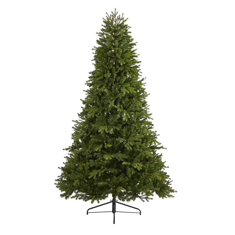 7.5ft. Fir Artificial Christmas Tree with 600 Clear Lights & 1610 Branches - Majestic Seasonal Holiday X-Mas Centerpiece