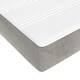 preview thumbnail 15 of 46, vidaXL Pocket Spring Bed Mattress Light Gray/Dark Gray multi size Velvet
