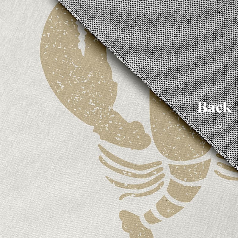 Lobster Nautical Chenille Rug