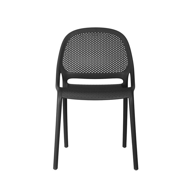 Shay Stackable Plastic Chair for Indoors or Outdoors - Set of 2