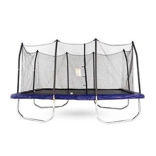 Skybound stratos round trampoline with safety enclosure hotsell