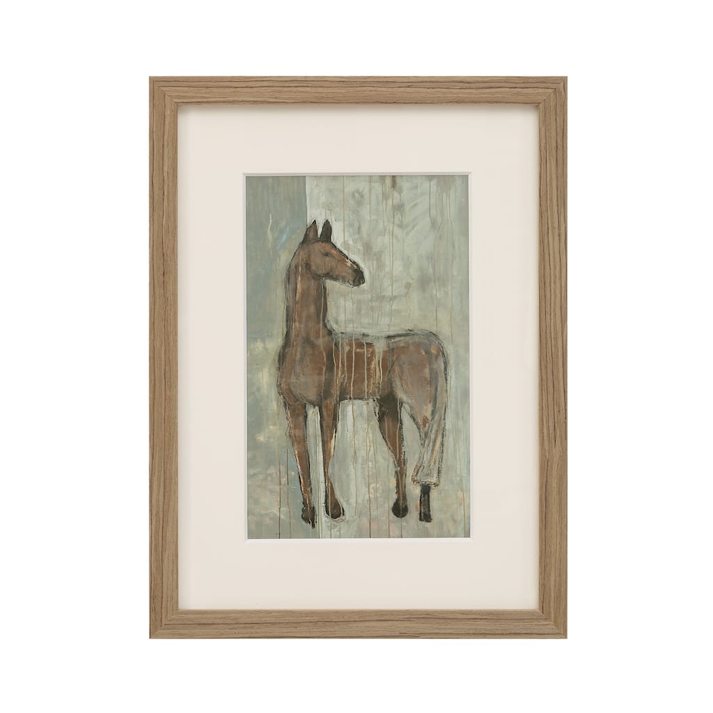 Renwil Julien 12" Wide Wall Decor, Medium Walnut - Brown