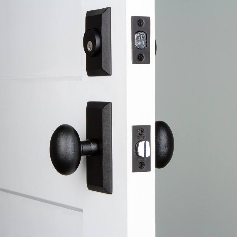 Ageless Iron Vale - Rustic Cast Iron Single Cylinder Keyed Entry