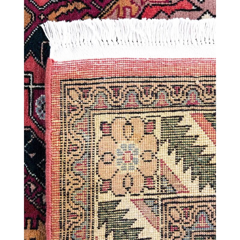 Overdyed, One-of-a-Kind Handmade Area Rug - Red - 4' 0" x 6' 6"