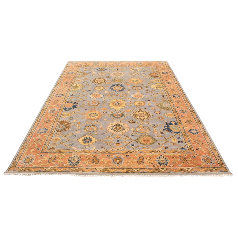 ECARPETGALLERY Hand-knotted Jules Serapi Grey Wool Rug - 9'10 x 13'10