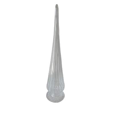 Conical Glass Tree Tabletop Decoration - 18" - Clear