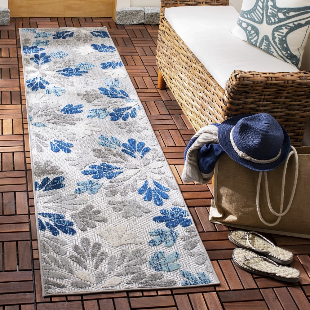 SAFAVIEH Cabana Diellza Indoor/ Outdoor Waterproof Patio Floral Rug