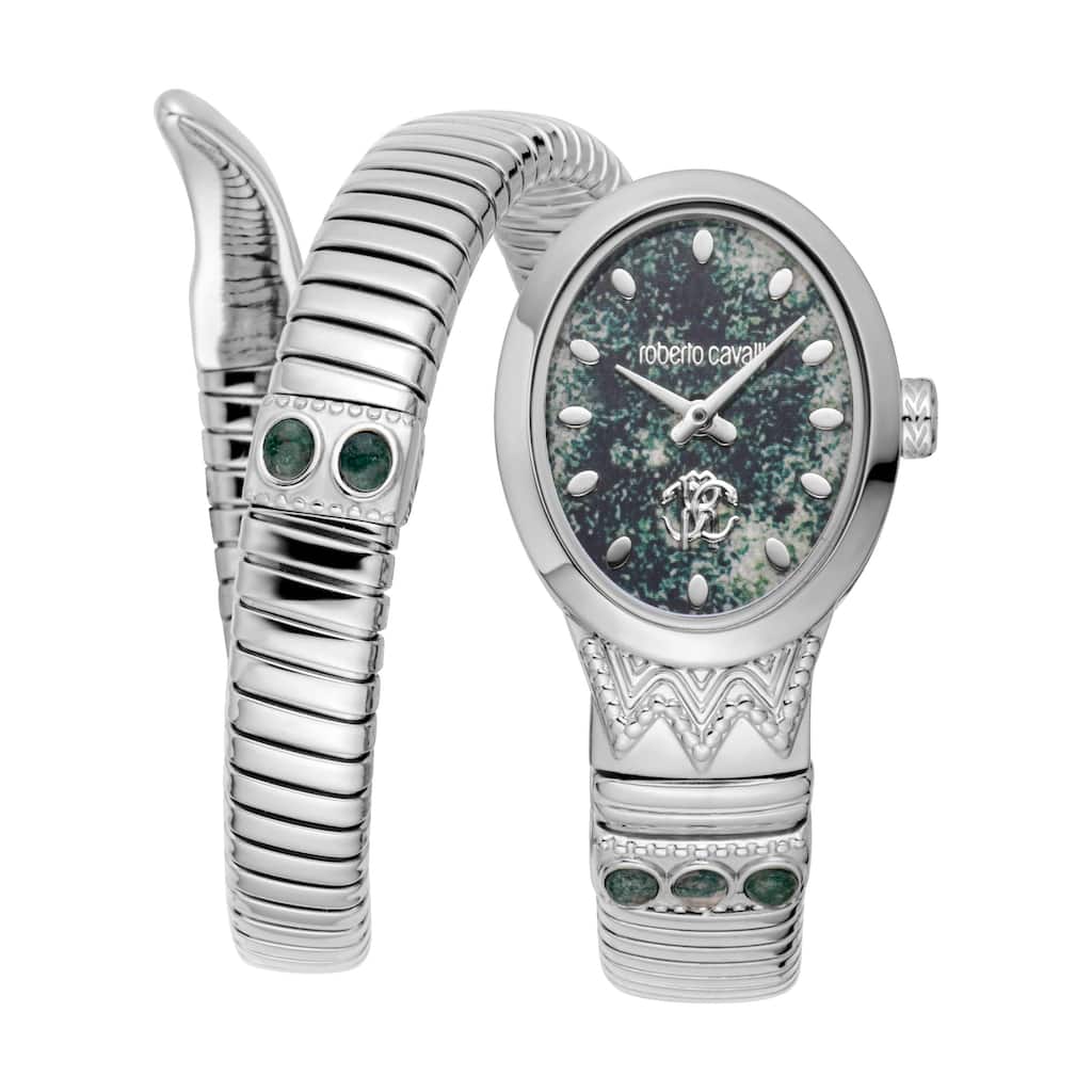 Roberto Cavalli Women RC5L104M0015 Quartz Watch - Silver-Tone