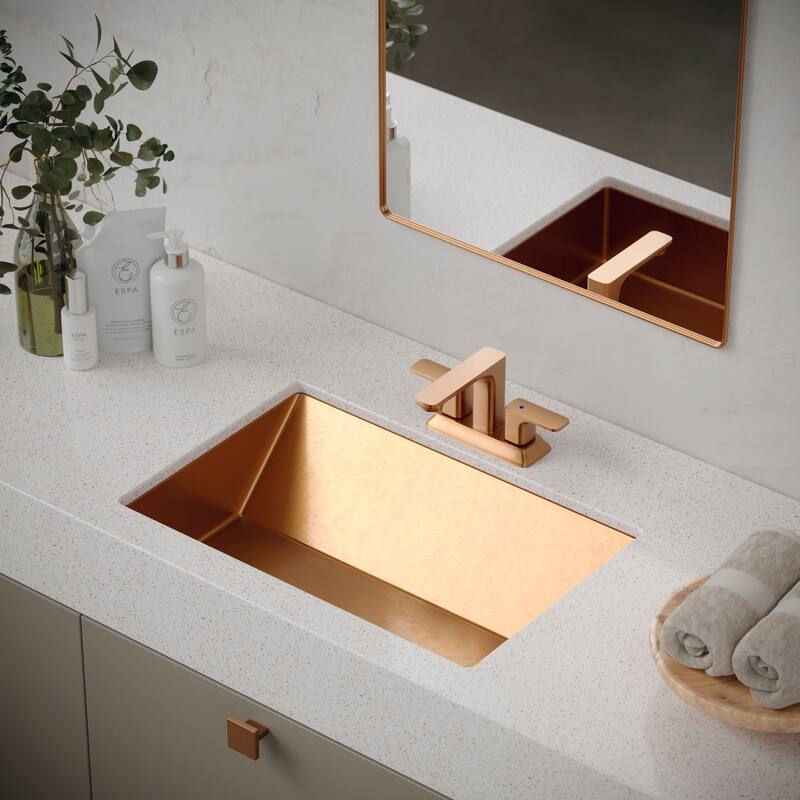 Karran Venda KBF516 2-Handle Two Hole Centerset Faucet Bathroom Faucet with Matching Pop-up Drain