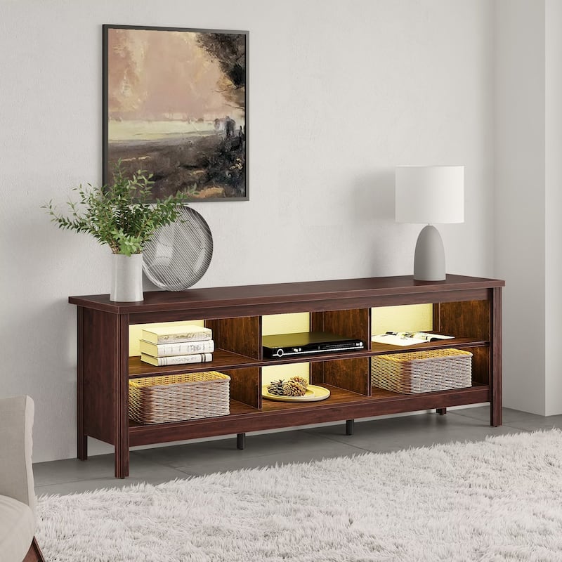 70 Inch TV Stand for 75'' TV, Classic Entertainment Center TV Console