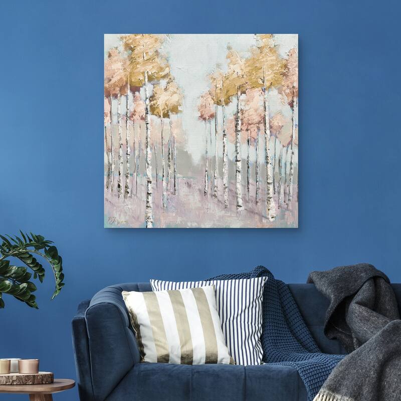 Summer Aspen Blush by Jennifer Stottle Taylor Canvas Art Print