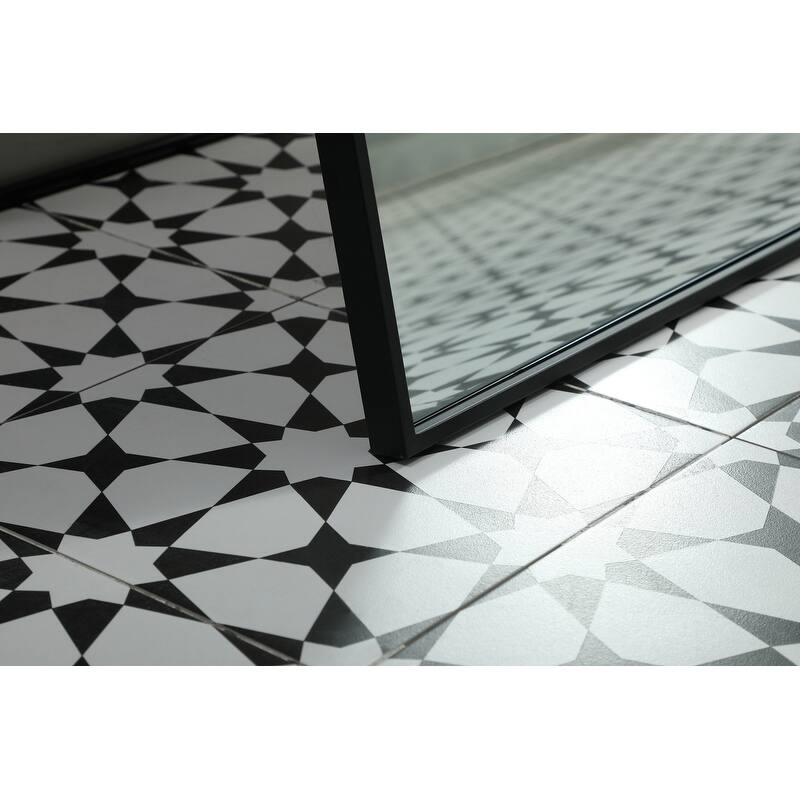 Indigo Home Metal Frame Rectangle Full Length Mirror 36x72 Inch
