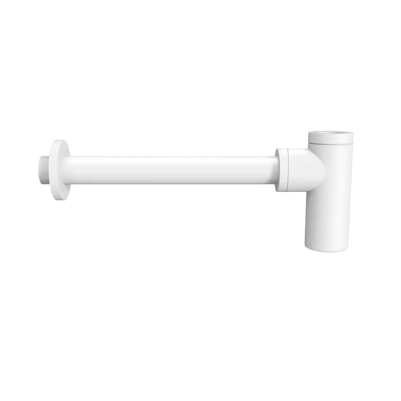 Bottle Trap Drain, Matte White - 5.25" x 13" 5.25" - 5.25" x 13" 5.25" - White