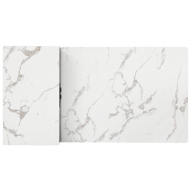 Kitchen Island with Dining Table for Extends to 41.8", Rolling Kitchen Island with 2 Drawers, Power Outlet & Side Open Shelves