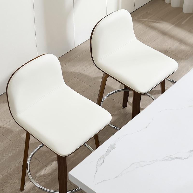 Upholstered Wood Swivel Bar Stools/ Counter Stool
