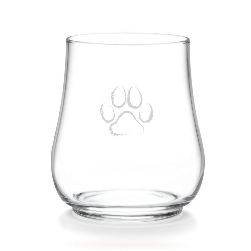 Libbey Modern Pets Posh Paw All-Purpose Glasses, 17-ounce, Set of 4 - Set of 4