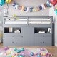 preview thumbnail 20 of 25, Twin Size Loft Bed With 4 Drawers,Underneath Cabinet and Shelves for Home