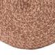 Santa Rosa Woven Jute-look Indoor/ Outdoor Solid Pouf - 18"X18"X12"