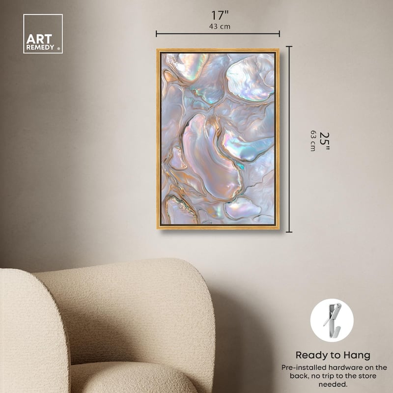 Fluid Preciousness III Canvas by Art Remedy