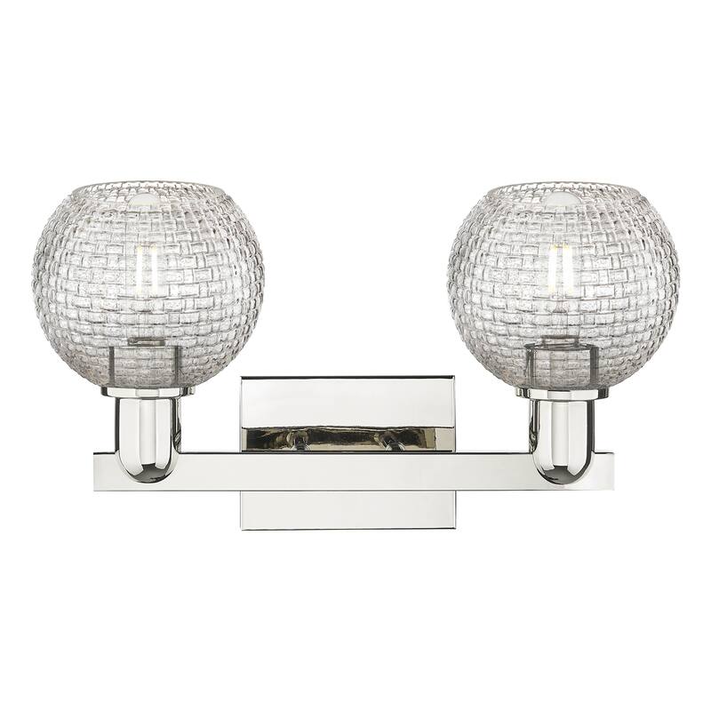 Innovations Lighting Endless Possibilities Arcadia - Athens - 2 Light 17" Basketweave Bath Vanity Light