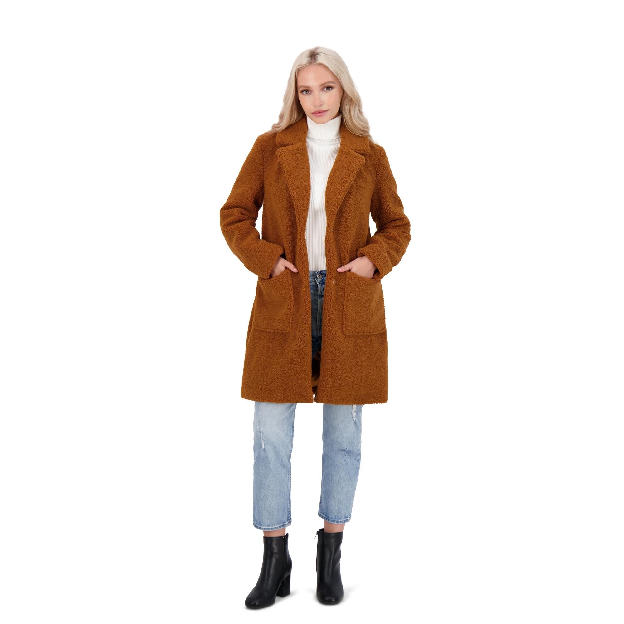 french connection faux shearling coat