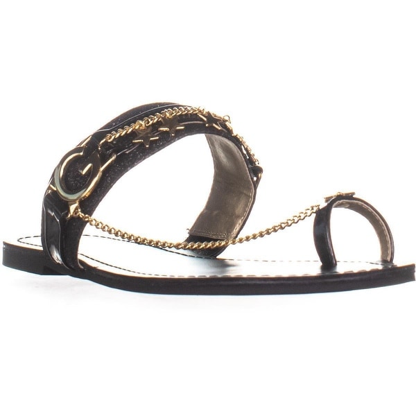 guess black flat sandals