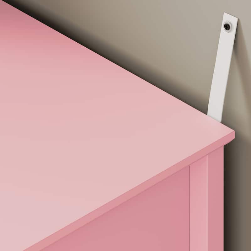 2 Drawers Nightstand with Charging Station