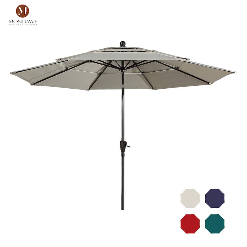 10ft Patio Market Umbrella with Double Airvent