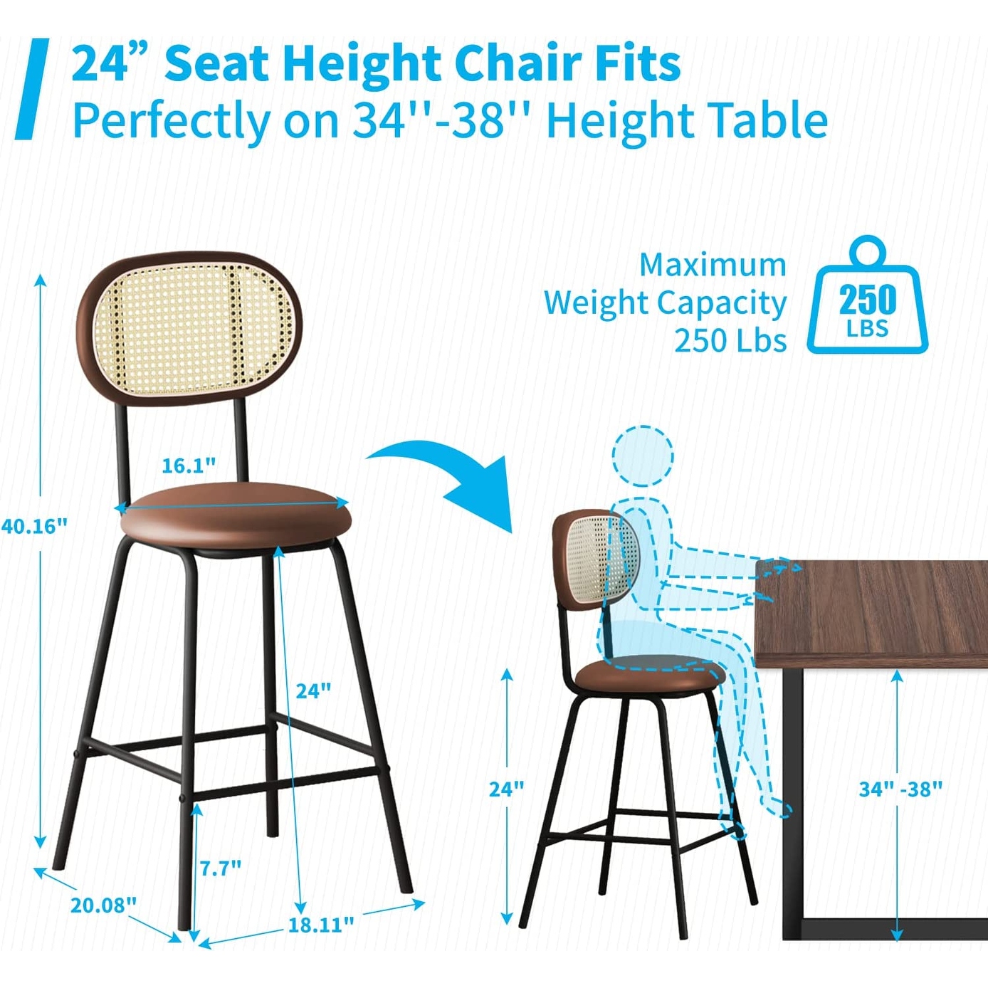 Mixoy Counter Stool 24