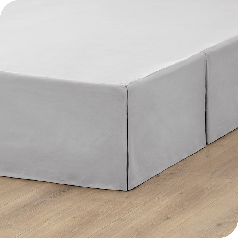 Bare Home Pleated Bed Skirt - 15-Inch Tailored Drop Easy Fit
