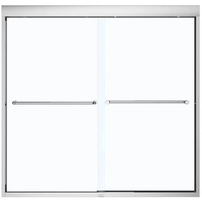 Maax Kameleon 57" High x 59" Wide Bypass Framed Tub Door with Clear - Chrome