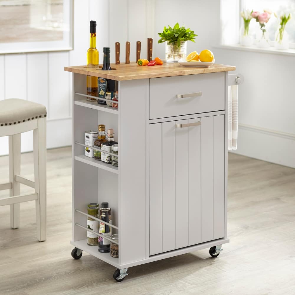 Simple Living Lima Rolling Kitchen Cart