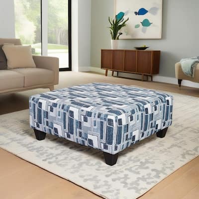Roundhill Nexus Geometric Accent Cocktail Ottoman