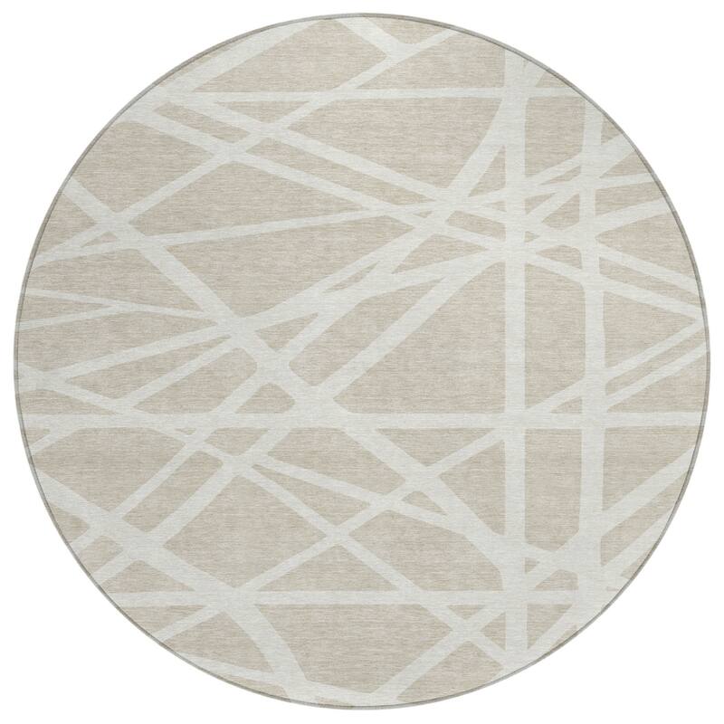 HomeRoots Geometric Transitional Rectangle Outdoor Rug