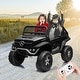 preview thumbnail 1 of 18, 2 Seater Kids Ride On Truck 24V Ride On Toy Licensed Mercedes Benz Battery Powered Electric Vehicle Black