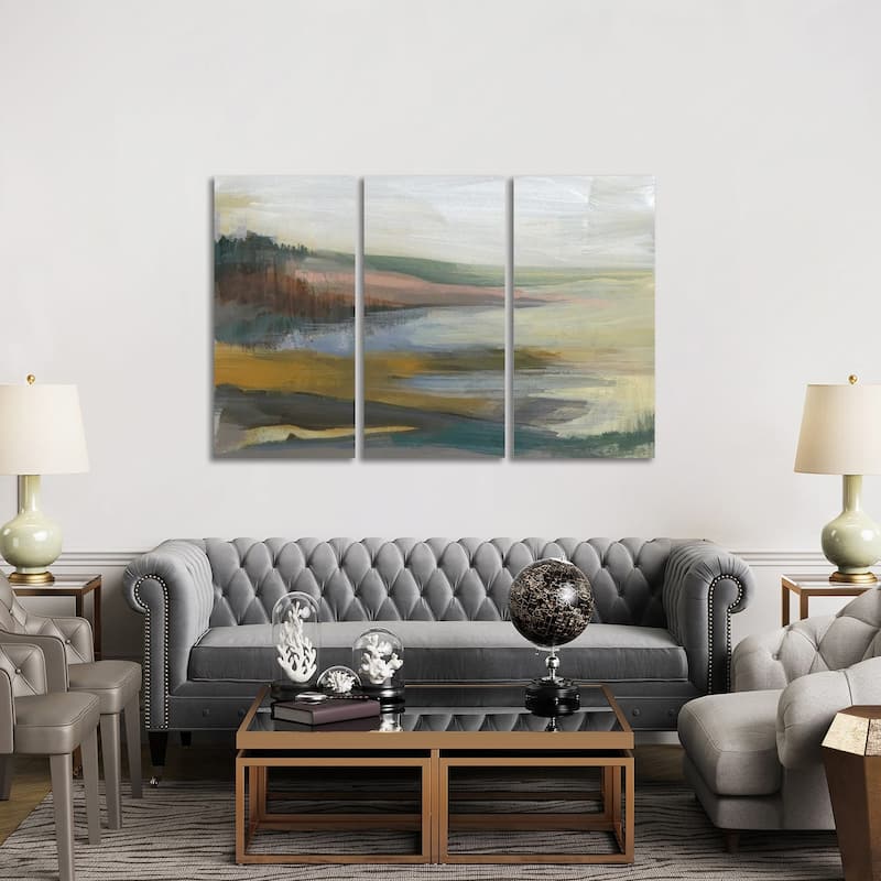 iCanvas "Northwest Cove I" by Jennifer Goldberger 3-Piece Wall Art Set - 40x60x1.5