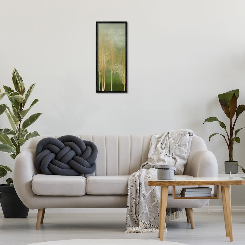 Stupell Minimal Gold Branches Framed Giclee Art Design By Kate Bennett