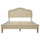 preview thumbnail 9 of 8, Full Size Velvet Upholstered Smart LED Bed Frame with Adjustable Height Headboard, No Box Spring Needed, Easy Assembly, Beige
